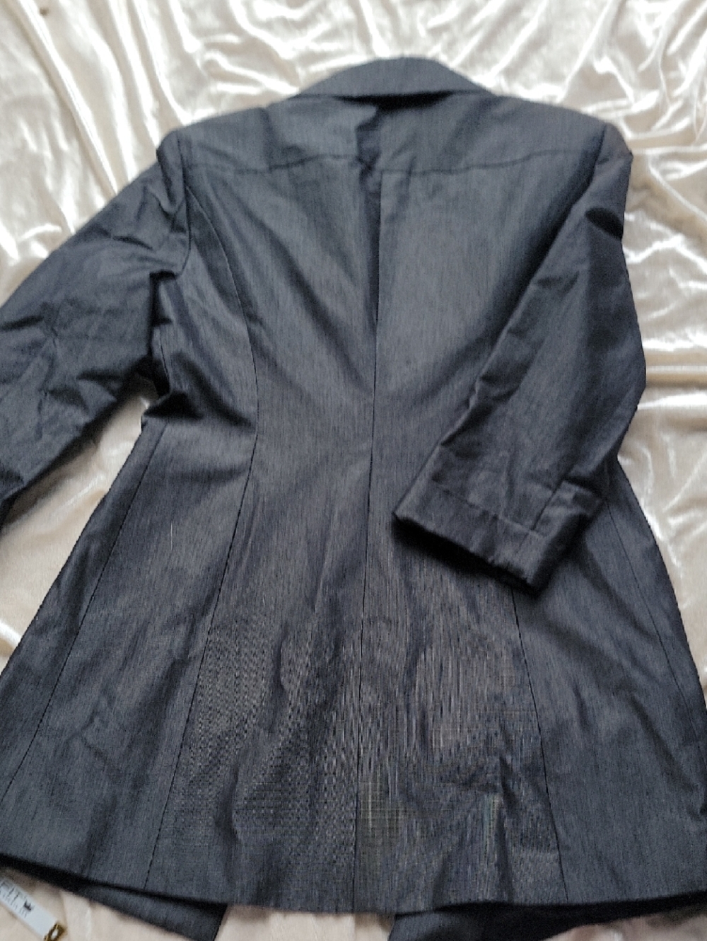 Kardashian BEBE Black Long Single-Button Blazer - Picture 4 of 5